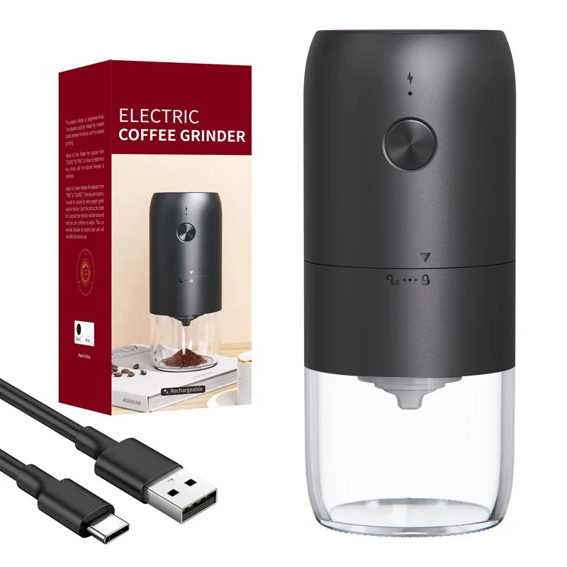 Automatic Mini Portable Type C Rechargeable Burr Electric Coffee Bean Mills Coffee Grinder
