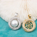 Pe010752 DIY 9-13mm Natural Freshwater Pearl Pendant Accessory 925 Sterling Silver Engagement Jewelry Necklace for Women