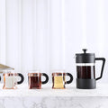 Portable American High Borosilicate Glass French Press Household Hand-Poured Coffee Maker Lid Tea Maker Utensils Manufacturer
