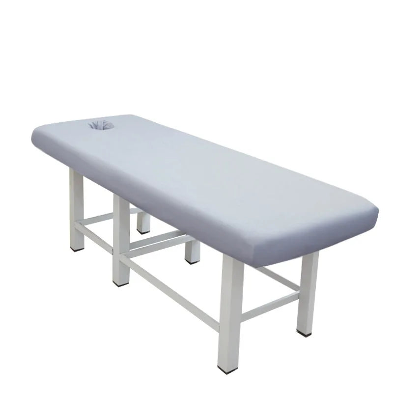 Beauty Salon Fitted Sheet Wholesale Massage Flat Sheet with Hole Beauty Bed Elastic Bed Cover