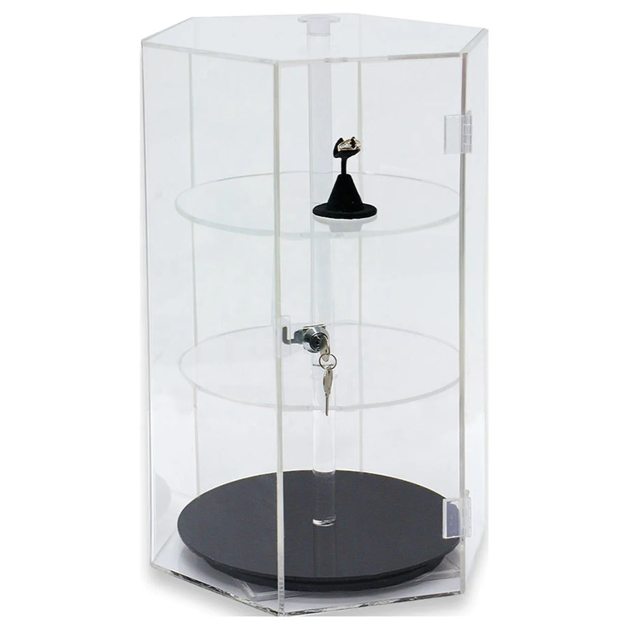 Manufacturer Factory Supplier OEM Custom LED Lights Acrylic Rotating Countertop Display Case