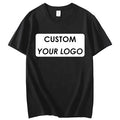 Men's Custom Graphic Printing Company Work T-shirts Unisex Customized Embroidery logo Restaurant Staff Uniform t Shirt