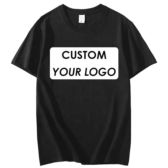 Men's Custom Graphic Printing Company Work T-shirts Unisex Customized Embroidery logo Restaurant Staff Uniform t Shirt