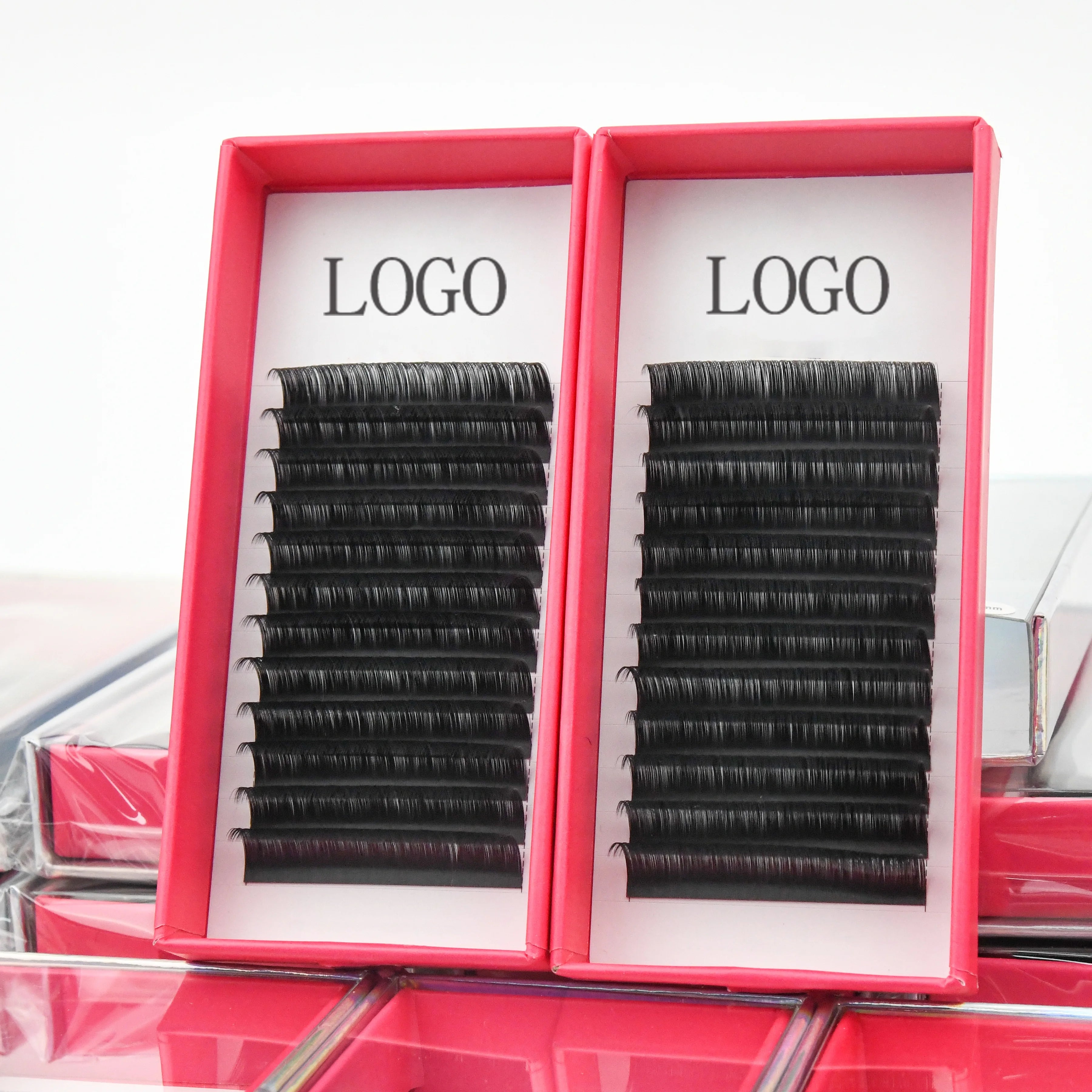 2025 New Lash Easy Fanning Eyelash Extension Volume Lashes 0.03 0.05 0.07 Korean Synthetic PBT Long Natural Colorful LC LD Curl