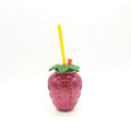 500ml Fruit Strawberry Shape Bottle Fresh Lemon Strawberry Orange Juice Lemonade Bottle with Filter Screen for Sports