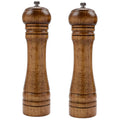 Wooden Salt and Pepper Mill Refillable Manual Pepper Grinders Salt Shakers With Adjustable Coarseness Ceramic Rotor