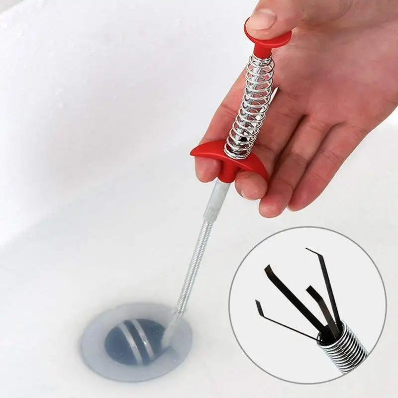 Bendable Elastic Sink Bathtub Sewer Cleaner Hair Garbage Clogging Dredge