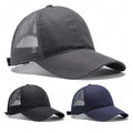 Breathable 6 Panel Trucker Hats Grid Cloth Material Snapback Mesh Hat Baseball Caps for Golf Outdoor and Sports Activities