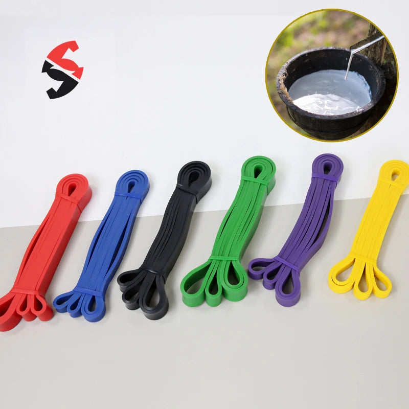 Natural Tree Latex Fitness Exercise Workout Power Resistance Bands