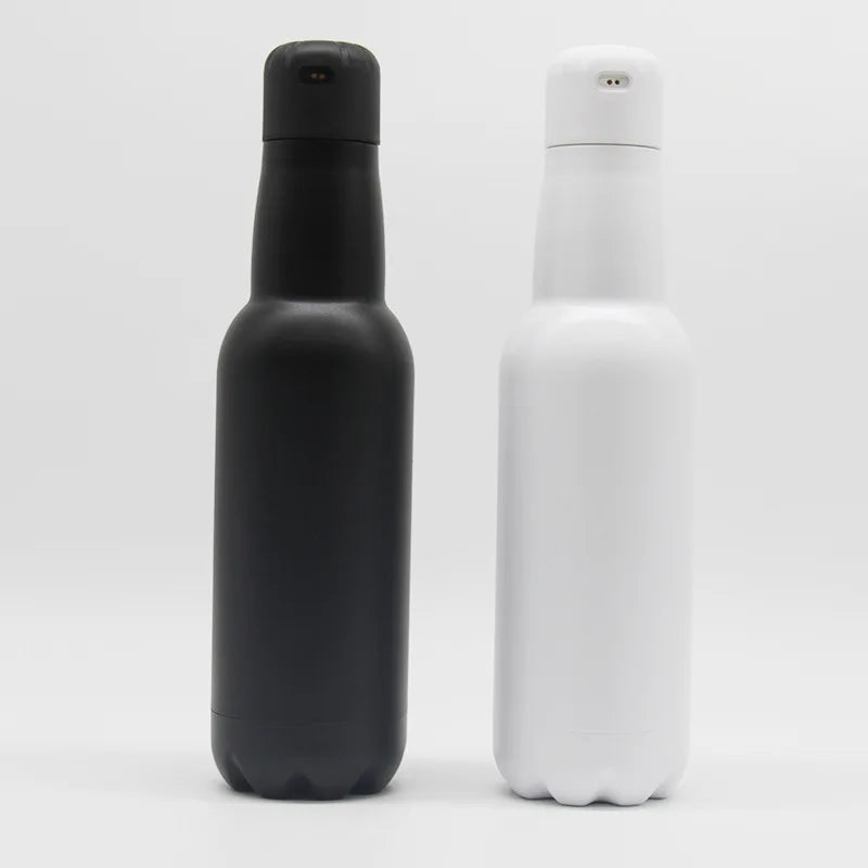 UV Self-Cleaning and Water-Purifying Bottle Insulated Rechargeable Stainless-Steel Tumbler with Safety Lock