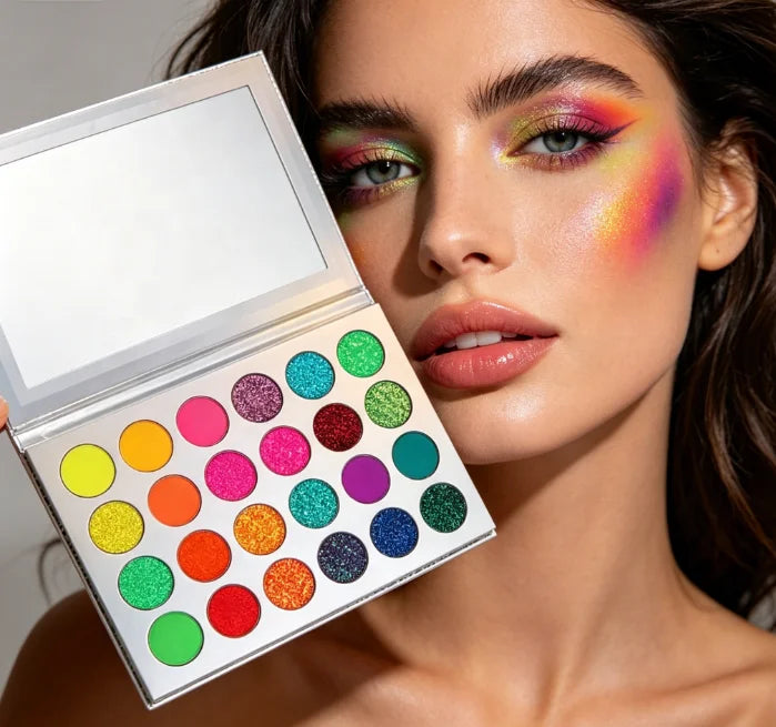 24-Color Eyeshadow Palette Long Lasting Makeup Professional Eyeshadow Set with Custom Logo 270g Bulk Wholesale