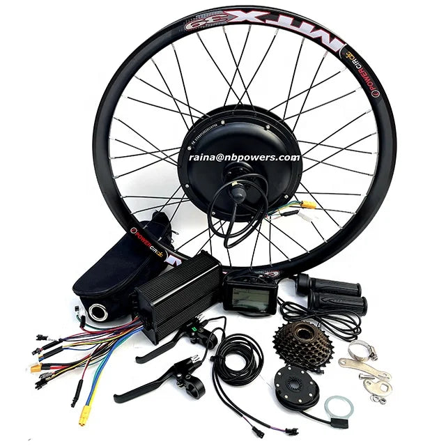 USA UK Stock 48-72V2000W MTX Wheel Sine Wave Dual Hall 45A Controller Ebike Electric Bike Hub Motor Conversion Kit