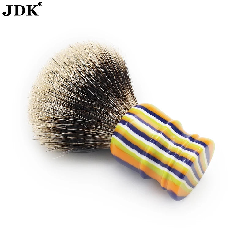 New Resin Handle Shaving Brush Custom Silver Tip Badger Hair Shaving Foaming Brushes
