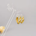 Stainless Steel Statement Gold Color Circle Earrings for Women Fashion Big Round Wives Hoop Earrings Female