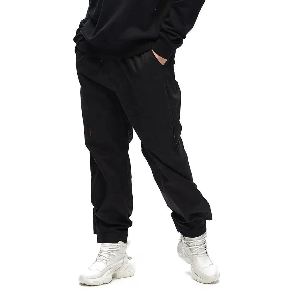Fashion Design Mens Casual Custom Canvas Mid Waist Jogger Trousers Outdoor Sweat Pants