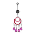 Belly Button Rings 15G Navel Ring Body Piercing Jewelry Unisex Wedding Beach 316L Umbilical Nail Silver Plated Zinc Alloy