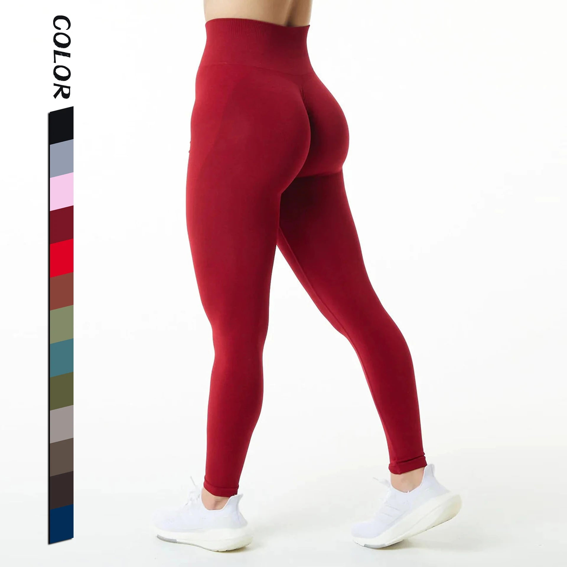 Custom Logo Gym Women 's High Waisted Workout Leggings Seamless Femininas Slimming Yoga Pants