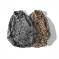 2025 Men's Winter Vintage Aztec Style Jacket New Fashion Navajo Geometric Turn Down Collar Oversized Woolen Shirt Jackets