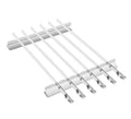Customizable Stainless Steel Skewers Rack BBQ Cleaning Roasting Charcoal Grilling Heat Resistant Non-Stick Easily Cleaned Long MegaBDM