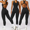 Hot Sale 1 Piece Bodysuit Gym Workout Sportswear Sets One Piece Yoga Jumpsuit Women