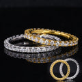 10k Gold Jewelry Moissanite Eternity Ring Round Shape Def Color Vvs Clarity Wedding Party Appointment 10k Gold Moissanite