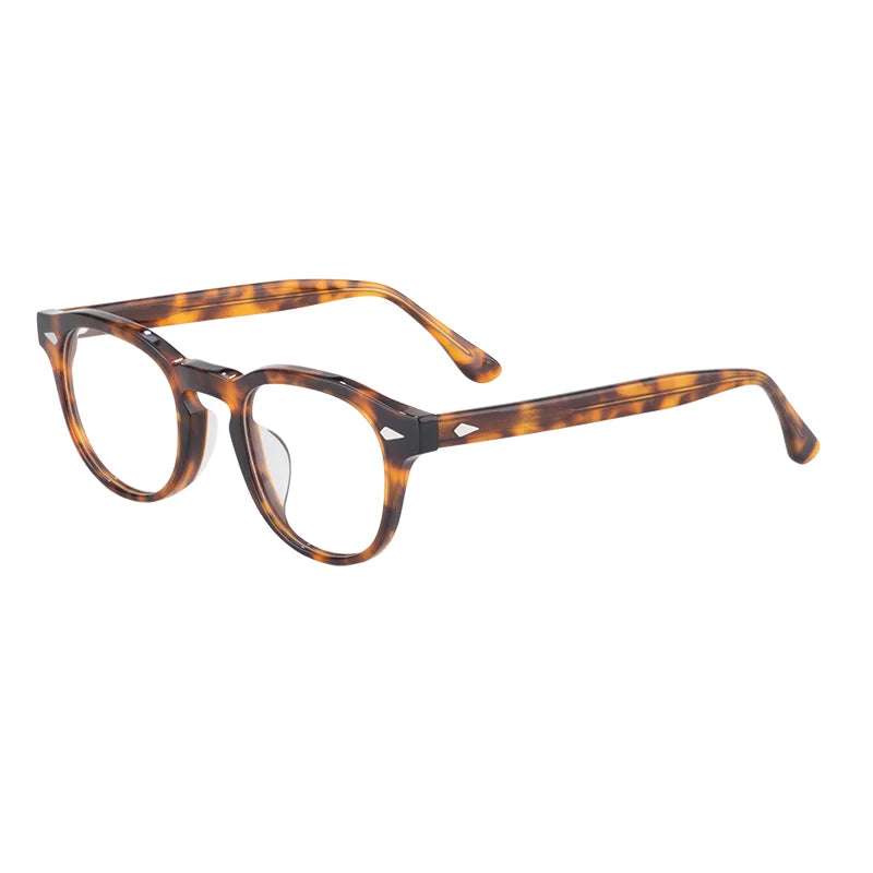 OEM ODM Anti Blue Light Prescription Eye Glasses Frames Acetate Material with Diamond Face Shape Customizable Logo Private Label
