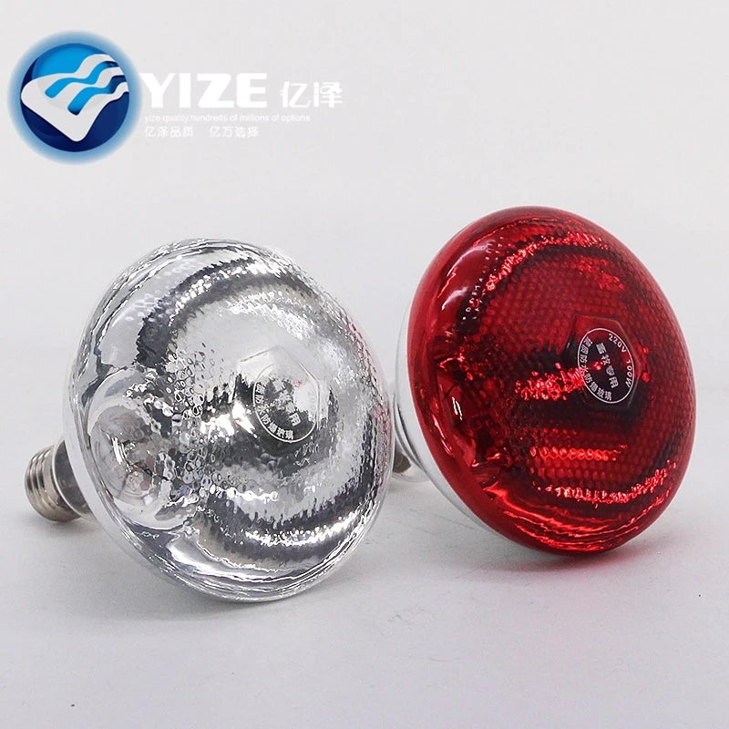 Heating Lamp Breeding Bulb 100W/150W/200W/250W for Chick Pig Animals Infrared Heating Lamp