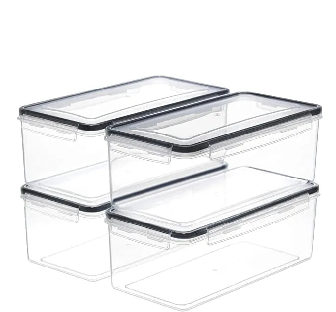 Large Food Storage Containers BPA Free Plastic Airtight Food Storage Canisters for Flour Sugar Baking Supplies