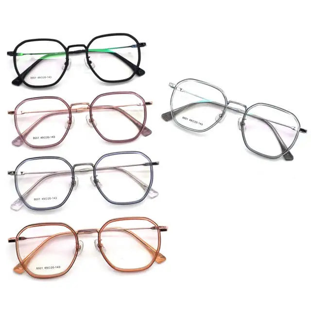 Wholesale TR90 Anti-Blue Light Square Solid Pattern Prescription Eyeglasses Frames Replaceable Lens for Unisex All Face Shapes