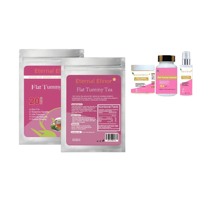 OEM Private Label Set Package-Organic Herbal Detox Slimming Tea with Vitamins for Adults Box Packaging MegaBDM