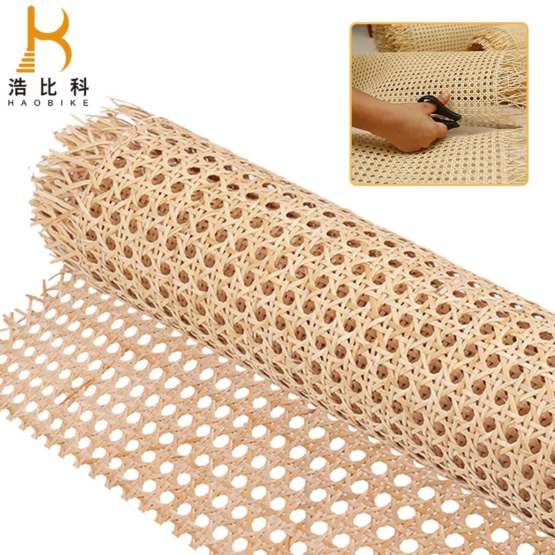 Cheap Top Quality Indonesia Synthetic Rattan Webbing Cane Roll Raw Material Mesh