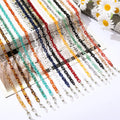 Factory Price Solid Color Mixed Color Retro Amber Small Button Bag Chain Eyewear Accessories