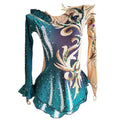 LIUHUO Figure Skating Costume Performance Clothing High-end Custom Children's Female Skating Clothes Blue and Black