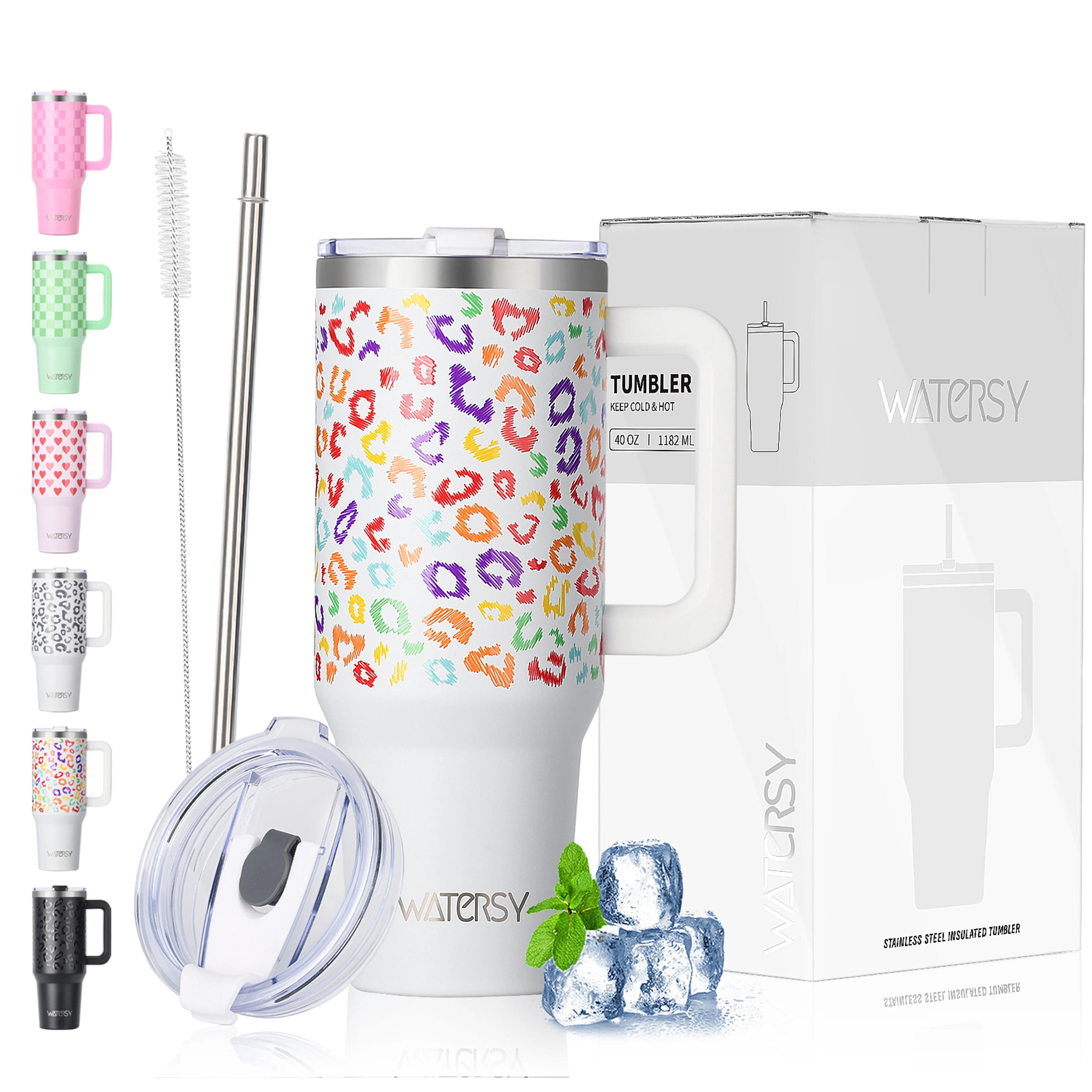 China Brand New Products Watersy 40oz 30oz Stainless Steel Tumbler Travel Coffee Mug Thermos Bottle Cup Water Bottle for Kids