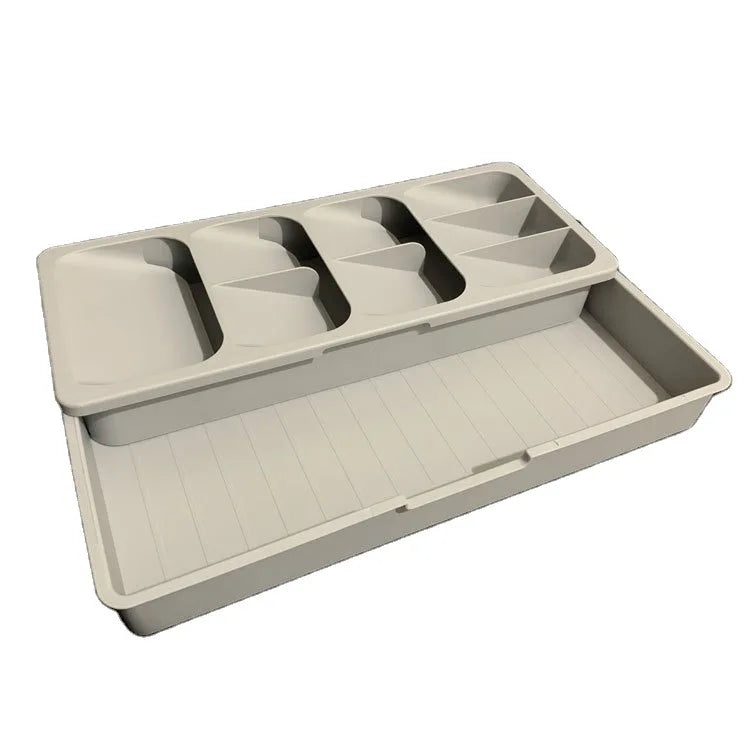 2021 New Design Plastic Kitchen Utensil Storage Drawer Organizer Rack for Obsessive-Compulsive Disorder
