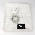 Conductive Grounding Sheets Twin Size 10% Silver Fiber + 90% Premium Cotton Square Flat Sheets for Home Use by RFID Shielding