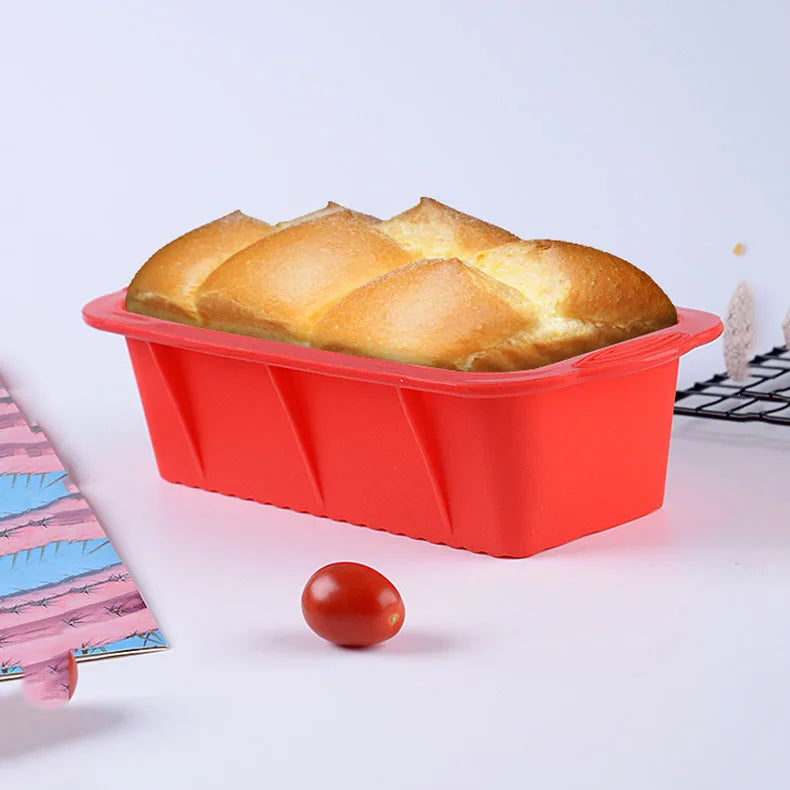 High-Temperature Resistant Rectangle Silicone Baking Molds Food Safe Non-Stick Easy Release Pastry Bread Toast Mold Cake Tools