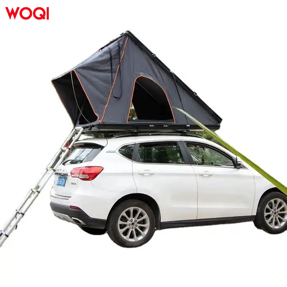 WOQI Wholesale Low MOQ Family Outings Durable Foldable  Person Fiberglass Car Roof Top Tent