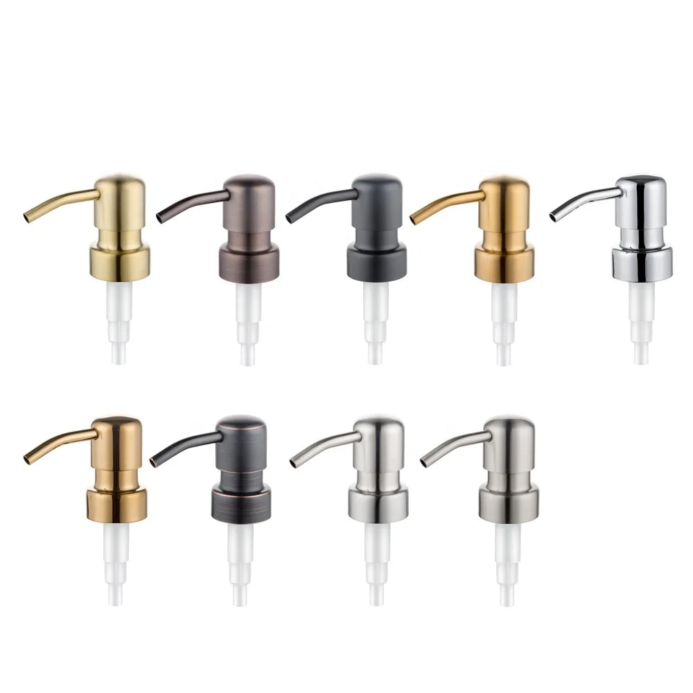 Good Price Metal Bottle Pump Silver 2cc Soap Liquid Lotion Pump 24410 Shower Gel Bottle Pump Head for Lotion Wholesale