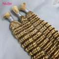 Deep Curl Braiding Hair Extensions No Weft Curly Human Hair Bulk for Braiding