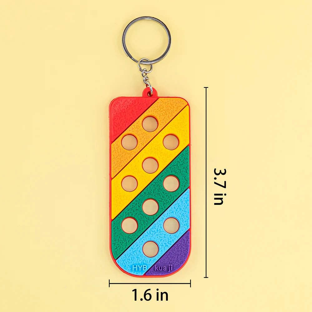 New Arrival PVC Keychain with Holes Innovative Storage Function for Small Items & Personalized Keychains