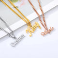 Inspirational Name Necklace Custom Any Name Necklaces Jewelry for Women New Mom Bridesmaid Gift