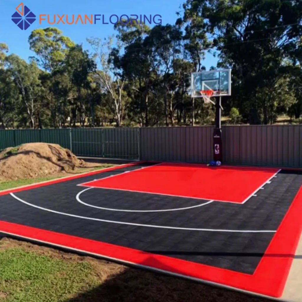 20x25 Feet Outdoor Customized Sports Court Wholesale Basketball Court Floor Tiles
