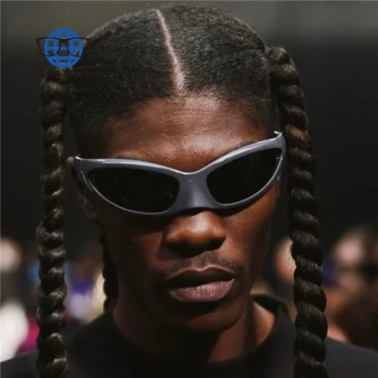 Teenyoun Hip Hop Punk Sunglasses for Men and Women Retro Small Frame Outdoor Riding Sports Y2k Glasses Sunglasses Custom Logo