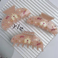 Latest Hot Sale Ponytail Splicing Custom Claw Clip Cute Acetate Castles and Stars Cellulose Acetate Hair Claw