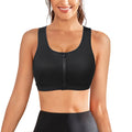 Breathable Push up Womens Adjustable Strap Casual Gym Fitness Yoga Sports Wear Sportswear Bra Zip up Sports Bra