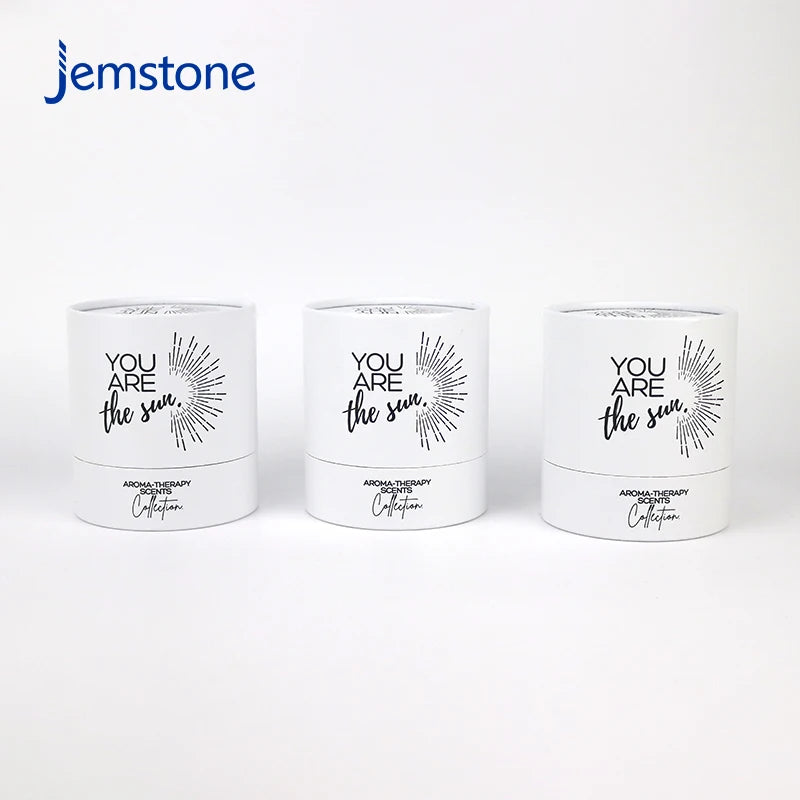Bio-degradable Kraft Cardboard Cylinder Packaging Food Premium Natural Soya Tea Coffee Candle Paper Tube