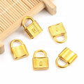 Fashion Stainless Steel Lock Head Pendant Vacuum 18K Gold Lock Head Hip Hop Necklace Jewelry Pendant