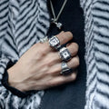 Hot Selling Creative Alloy Quartz Watch Ring Vintage Colorful Friends Gift Ring Watch for Men and Women