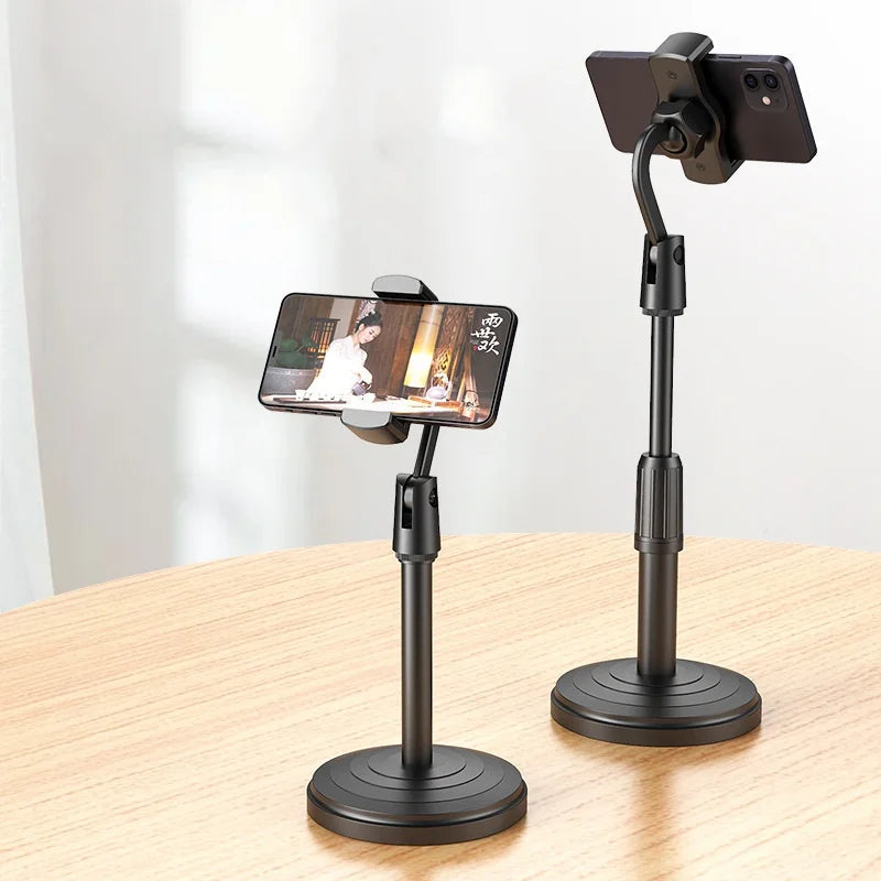 Mobile Phone Desktop Live Stand Floor Lazy Computer Tiktok Selfie Overhead Telescopic Universal Selfie Stick Stand Phone Holder